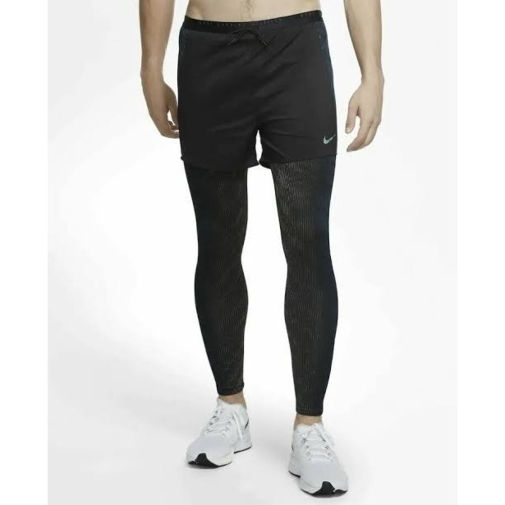 Nike Run Division Hybrid Running Tights Pants in Black Men Medium NWOT $139